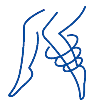 Image of a leg with veins and circles